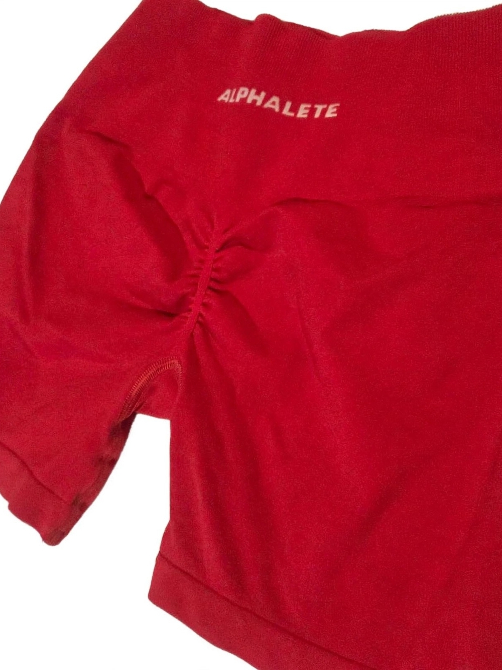 Alphalete Amplify Shorts Bundle 2 Pack - Red & Hot Pink Scrunch Butt - Size (s) - Picture 2 of 8